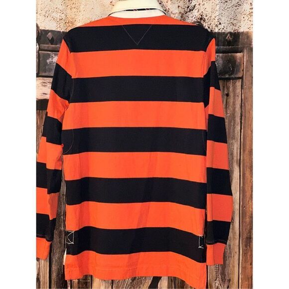 Vtg Y2K Tommy Hilfiger Kane West Style Rugby Shirt long sleeved polo size Small - Picture 2 of 5